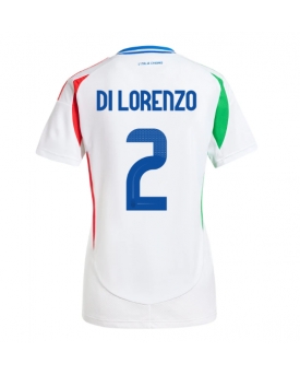 Italia Giovanni Di Lorenzo #2 Maglia Gara Trasferta Repliche Europei 2024 Donna